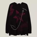 Готик Суичър с Верига – Oversize Стил