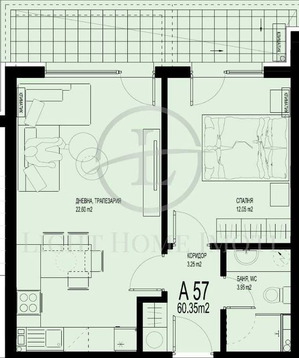 Продава се Двустаен апартамент в Пловдив, Христо Смирненски - 77 кв.м за 1372 €/кв.м - Снимка #4