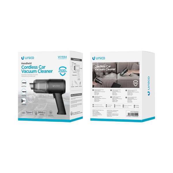 Aspirator de mana Unico VC1554 45W, 2500Pa, 2400mAh, filtru HEPA