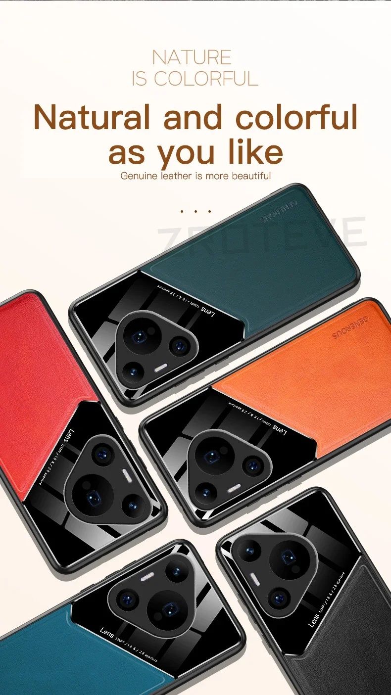 Huawei Pura 70 / 70 Pro / 70 Ultra / GENEROUS Кожен кейс гръб с магнит