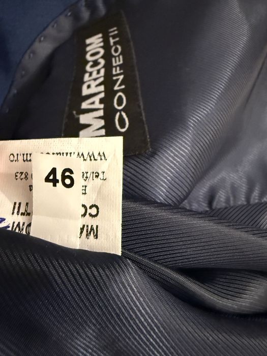 Costum albastru inchis Marecom, marimea 46