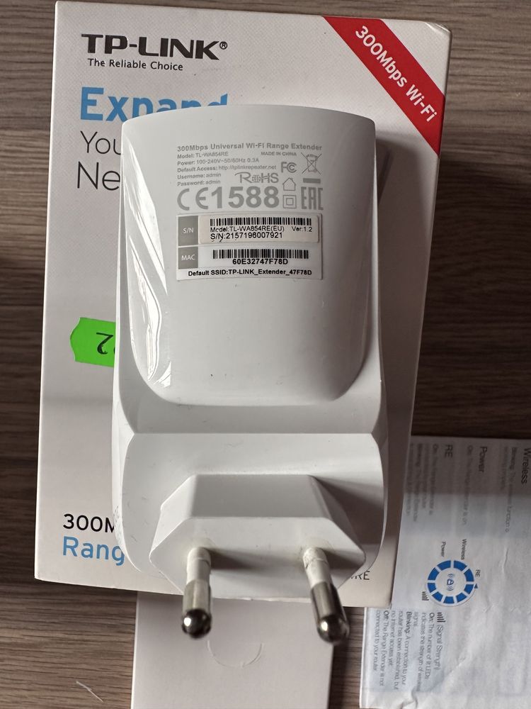 Range Extender Wireless 300Mbps TP-LINK TL-WA854RE