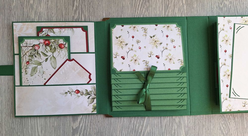 Коледен, скрапбук албум "Магическа звезда", ръчна изработка /52.19