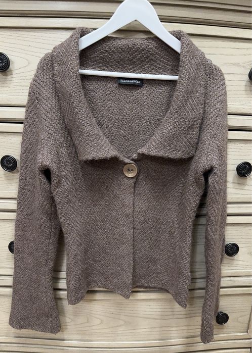 Cardigan cu lana si alpaca Bernd Berger, marime 36