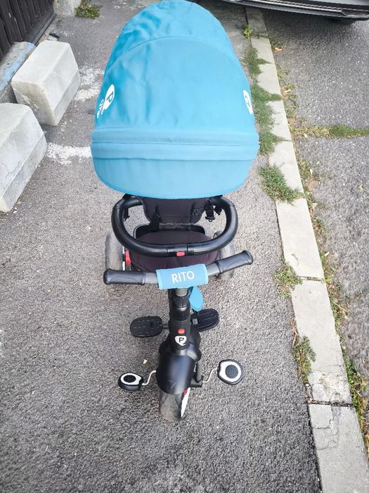 Trotineta pliabilă Qplay Rito turcoaz