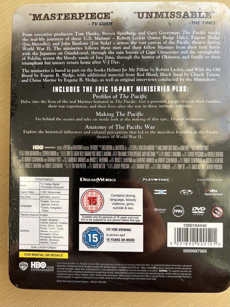 The Pacific DVD in carcasa metalica sigilat