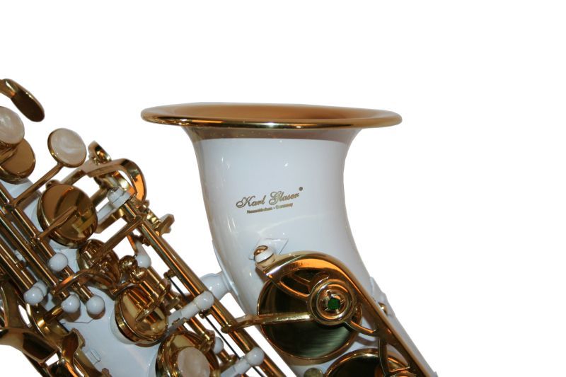 Saxofon Alto Karl Glaser ALB + AURIU NOU curbat Saxophone Germania