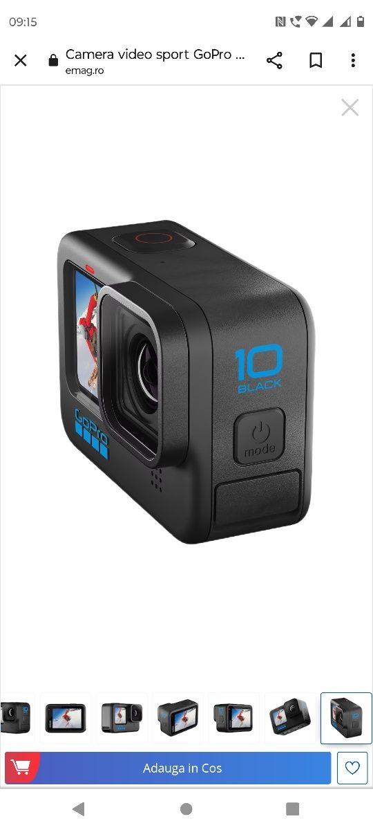 Camera de actiune GoPro H10B Bundle, 5.3K, 23MP produs nou, sigilat