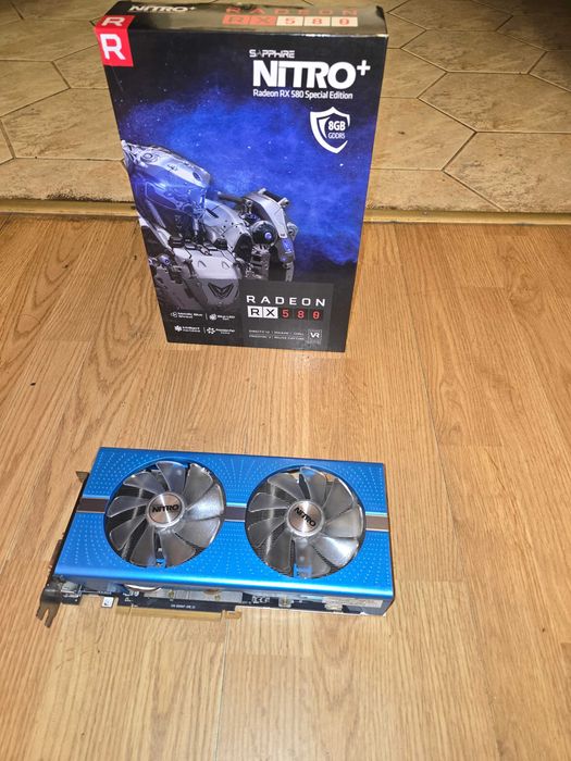 Placa video Sapphire NITRO+ RX 580 8 GB Sp. Edition, Stare foarte buna