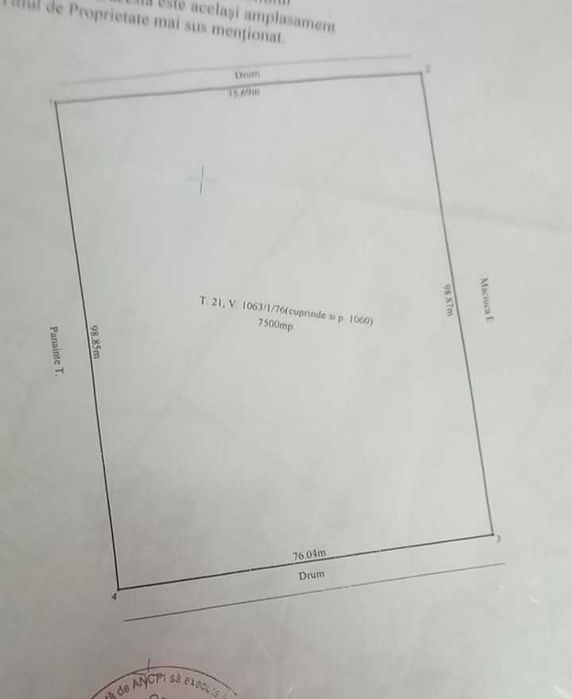 Teren intravilan Tomești