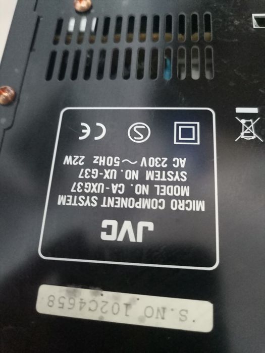 Jvc uxg 37 minicombina