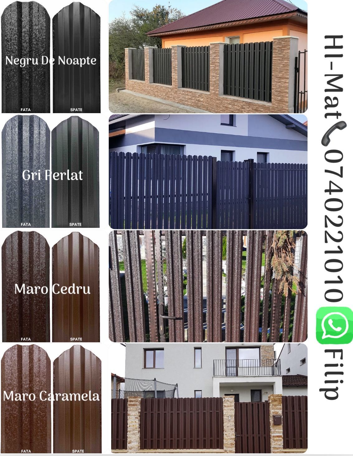 Gard Metalic - Sipca Metalica - Calitate Premium!