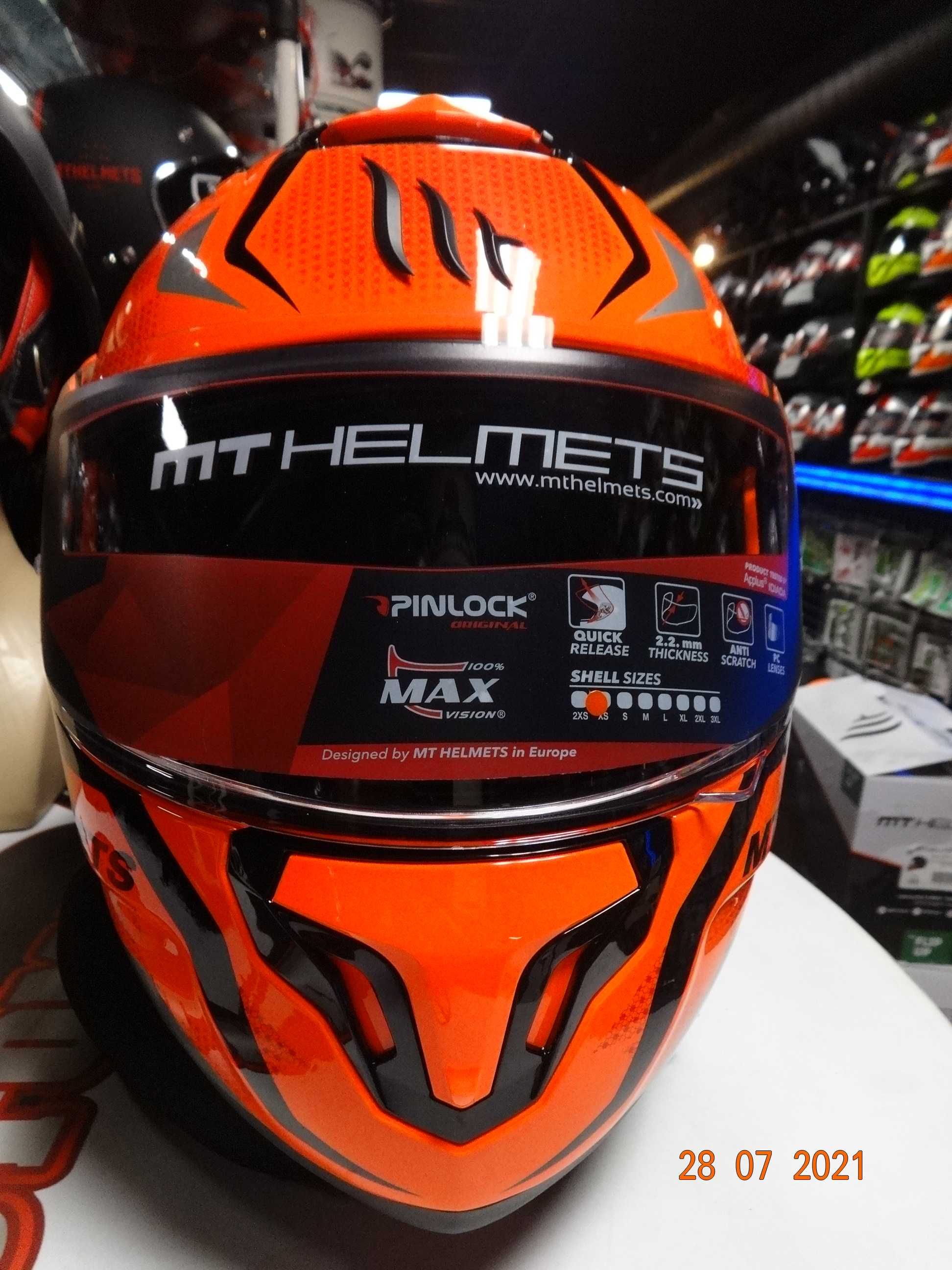 каска MT Helmets каска ATOM SV модуларна мото каска тъмни очила