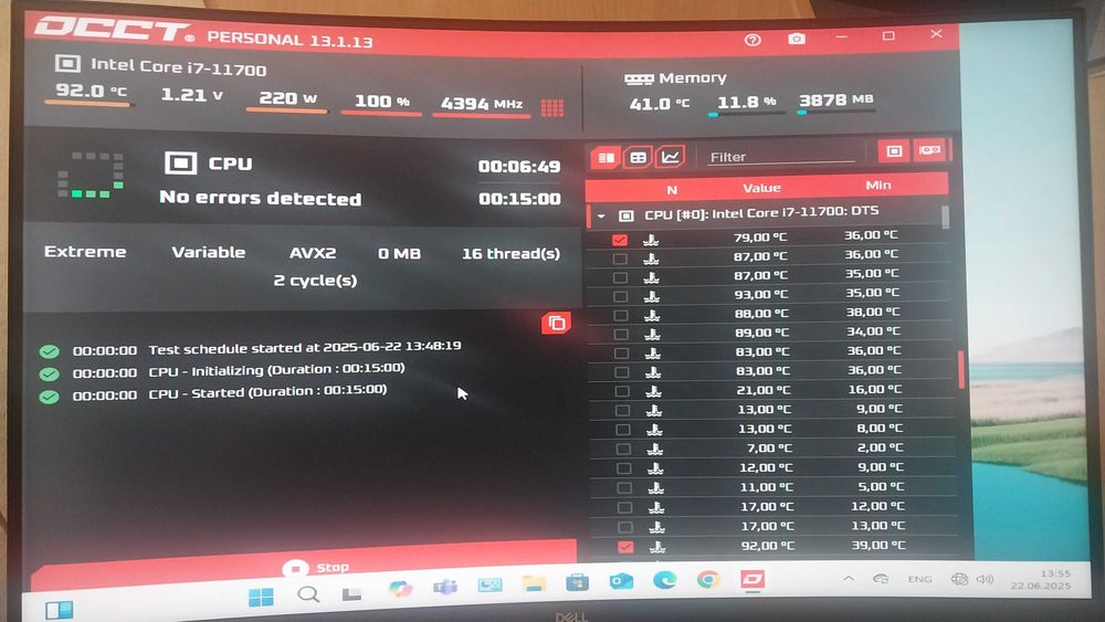 Процессор 11-го поколения Core i7 11700. Сокет 1200. 8 Ядер 16 Потоков