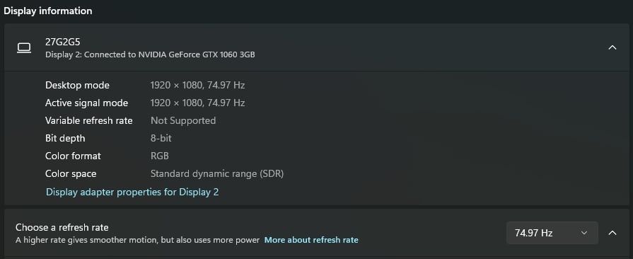 Геймърски Монитор AOC - 27' / 75 Hz / 1ms / IPS - Отлично запазен!