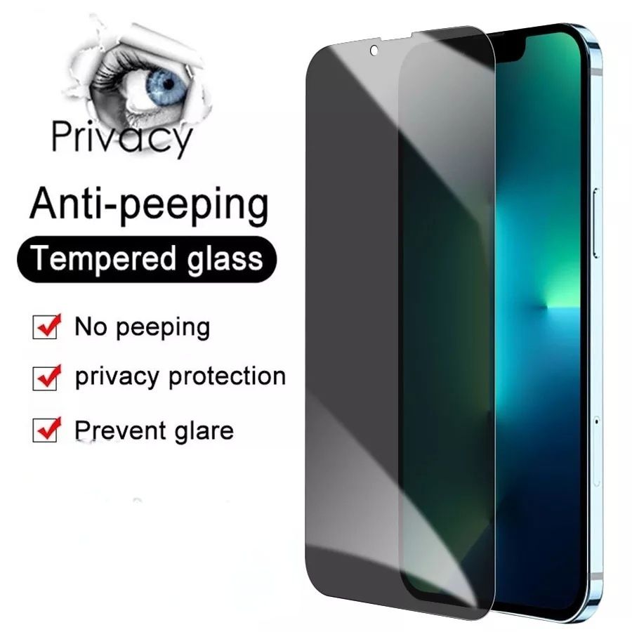 Privacy Стъклен Протектор Apple iPhone 12 Pro / Mini Max Anti Spy 5D