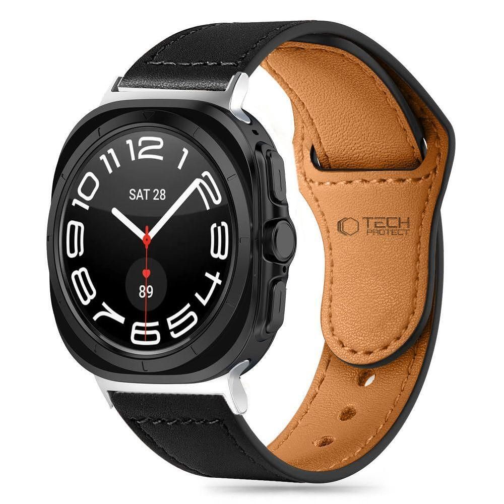 Каишка tech-protect leatherfit samsung galaxy watch ultra (47 mm) blac