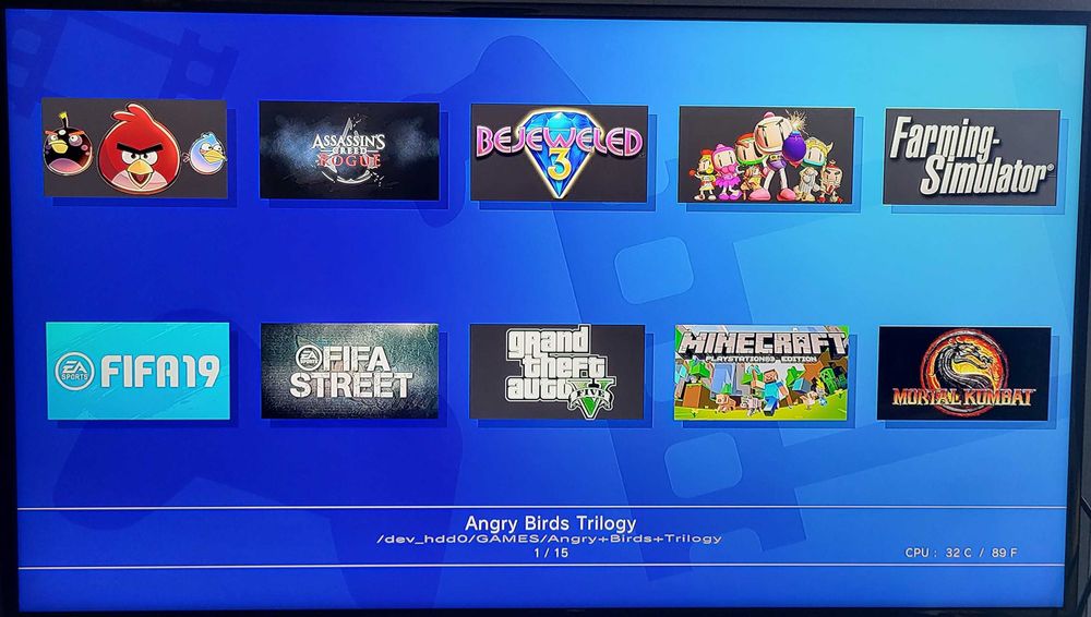 Consola Playstation PS3 slim modata Hen +BONUS+ Gta V - Minecraft-Fifa