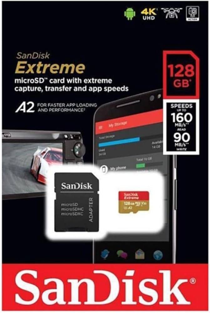 Card memorie Sandisk microSDXC Extreme, 128 GB, sigilat