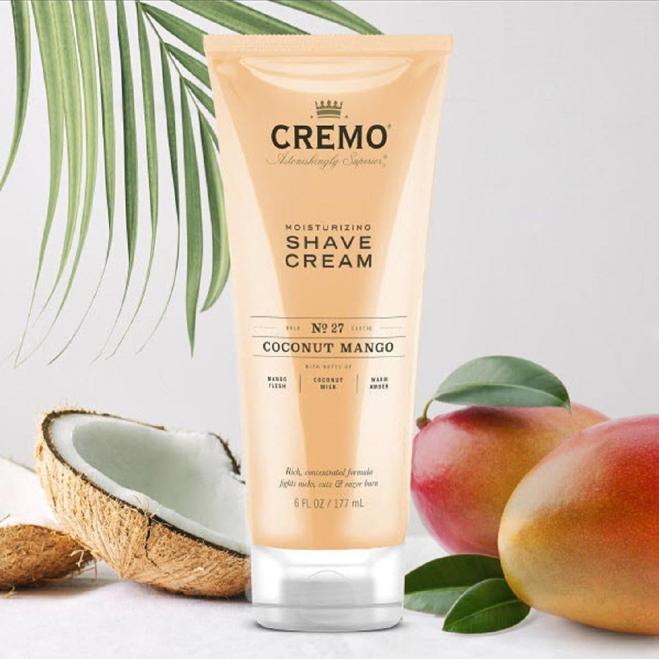 Увлажняющий крем для бритья Cremo Coconut Mango