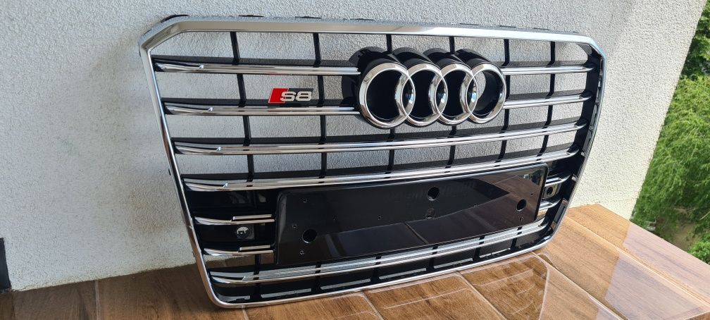 Предна решетка Audi A8 D4 Face Matrix S8 Logo Hrome