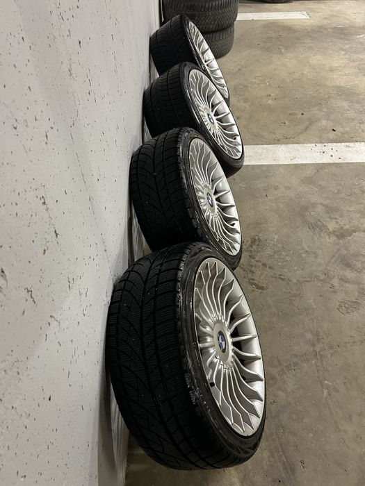Jante BMW model Alpina 5x120 R18 concave Cauciucuri iarna noi DOT 2024