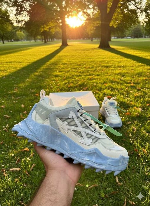 Adidasi OFF White ODSY 1000 Marble Blue - Produs PREMIUM