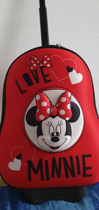 Troler 3D, Nou, Minnie Mouse, geamantan, valiza, Disney