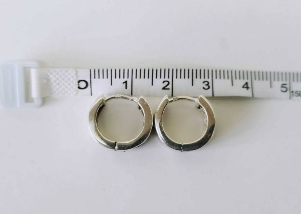 Cercei din argint de 925 cu pietre albe, Slovacia