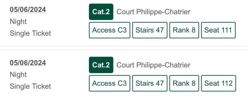 Rolanda Garros 05.06- Court Phillipe Chatrier - Gentlemen Single