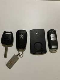 Peugeot,Mazda,Opel,Renault Пежо,мазда и опел оригинален ключ