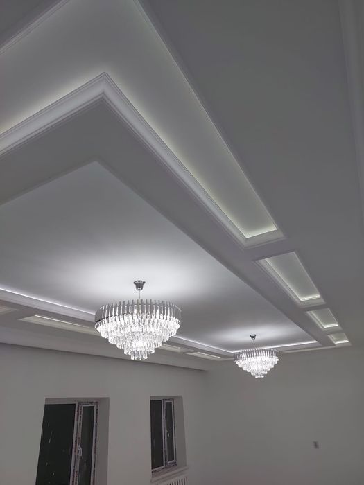 гипсокартон потолок перегародка Армстронг, Грильято  басқа жұмыстар на