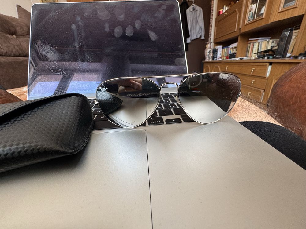 Ochelari soare Rayban Aviator Large, originali, ca noi