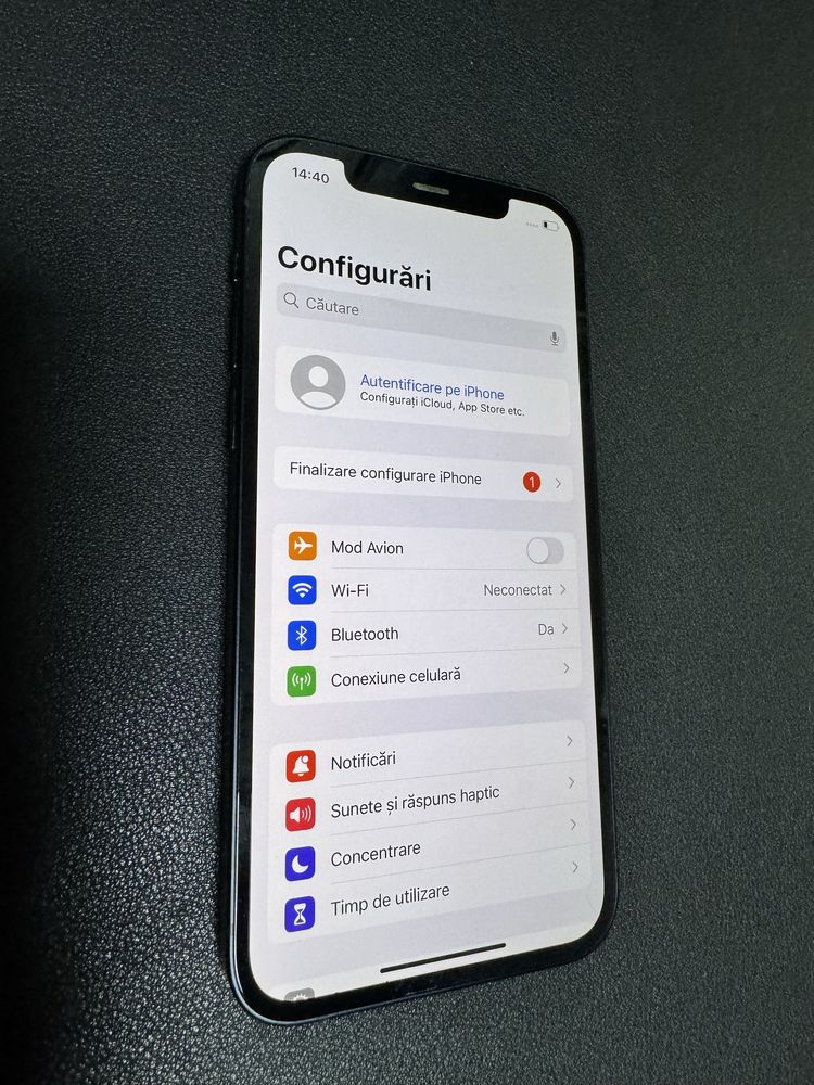 iPhone 12, 64GB, 5G, Black, baterie 88%, liber rețea