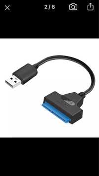 Переходник с USB 2,0 на SATA HDD 2.5 SSD 22pin за 3000т