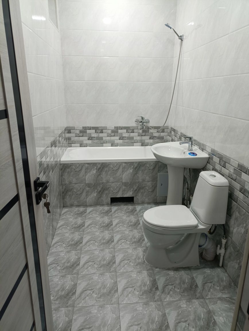 Евро коттедж. 2 этажа. 3 комнаты. 85 м² ремонт под ключ Сергели. Кирпи