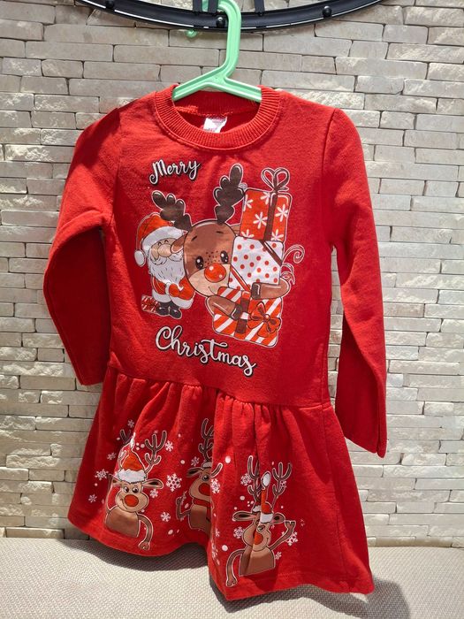 Коледна рокля за момиче 5-6 г