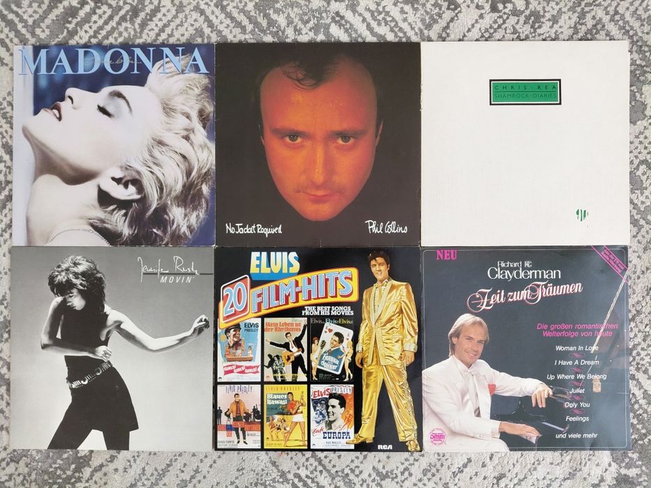 Discuri vinyl Madonna Phil Collins Chris Rea J. Rush Elvis Clayderman