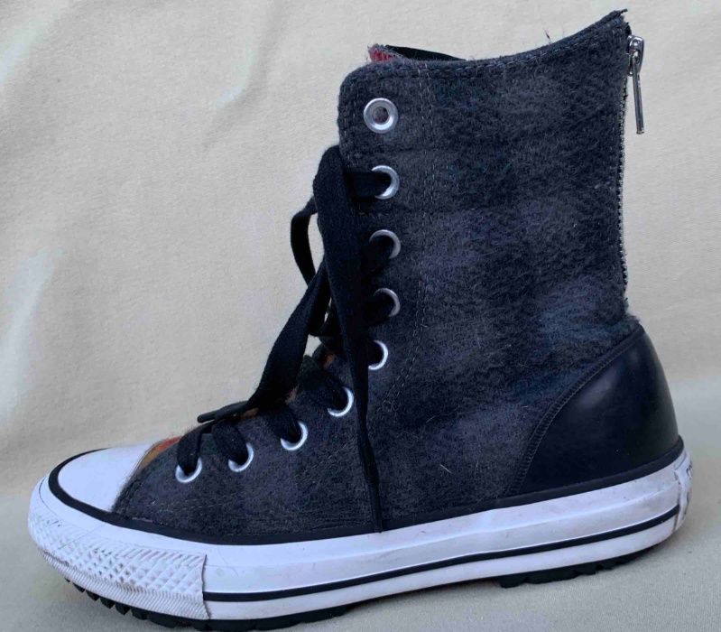 Superbi Bascheti Converse Woolrich Fashion Gri Lana Original Nr.36 USA