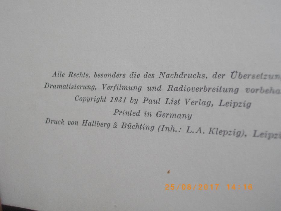 1931г-Стара Книга На Немски Език-Muntle-Das Buch von San Michele