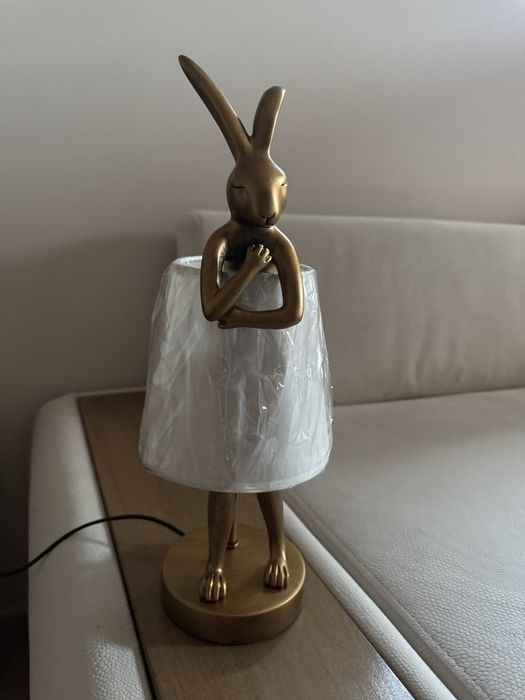 Настолна лампа Animal Rabbit Gold/White 50cm