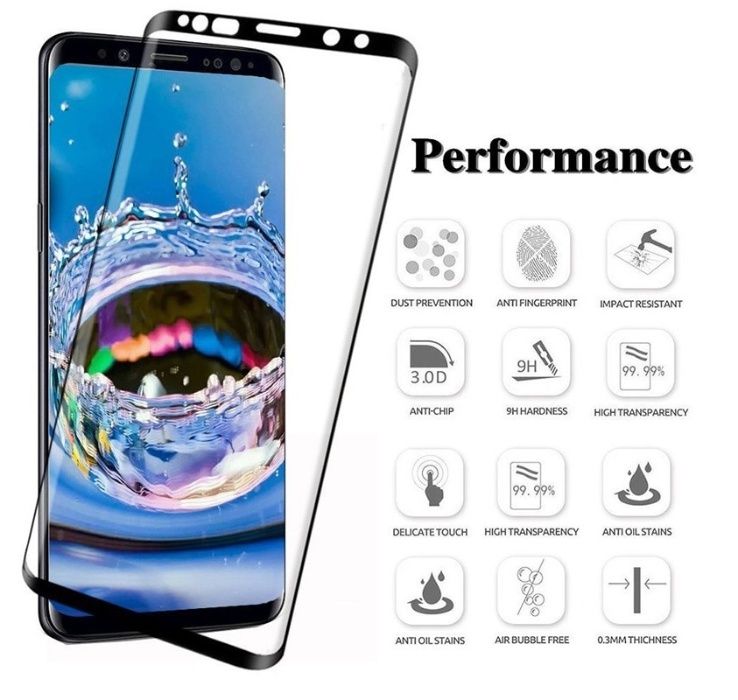 Folie de sticla Samsung Galaxy J6 2018, 9D FULL GLUE Negru