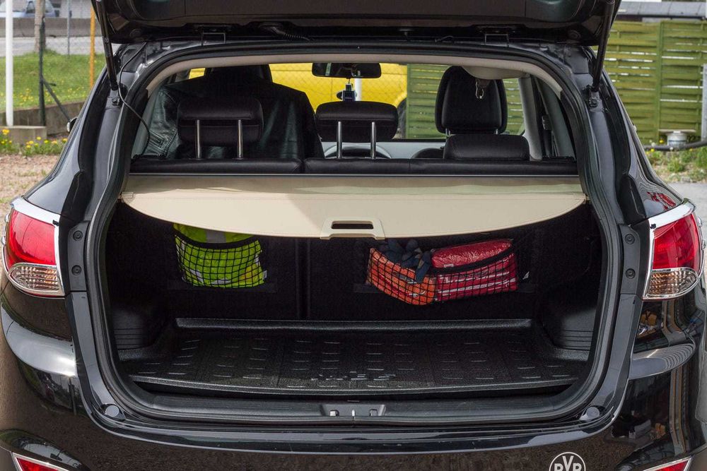 Щора за багажник Hyundai IX35 2010–2015, бежова, алуминий и текстил