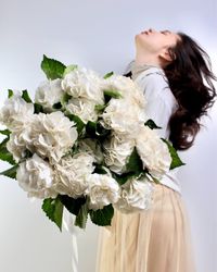 Гортензия, цветы букеты розы, доставка цветов в Астане