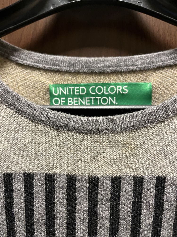 Pulover Benetton ,la baza gatului,51% lana