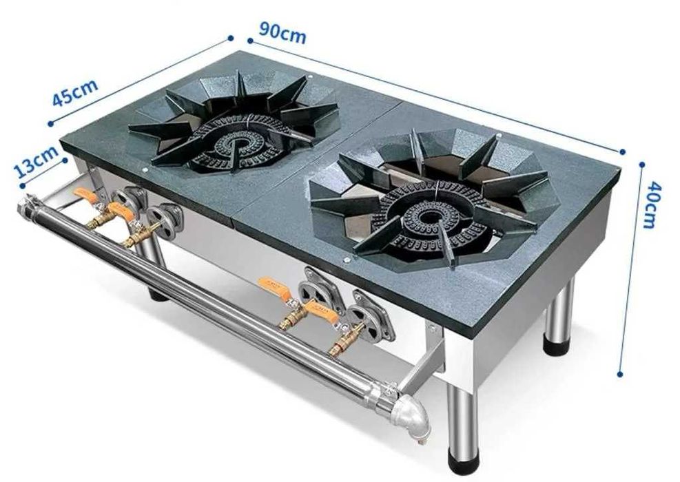 Плита газовая напольная 2+2 крана  уценка