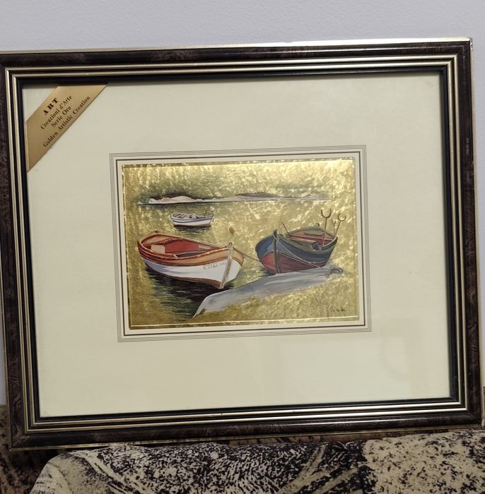 Tablou înrămat colecția de aur (placat cu aur)