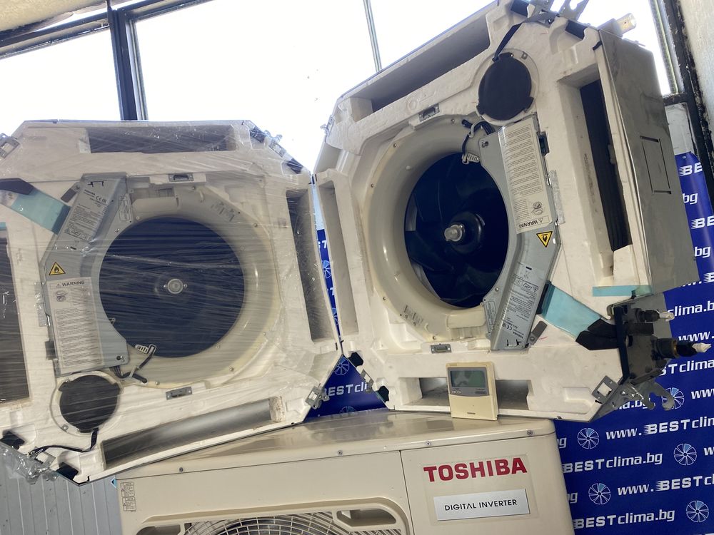 Климатик Toshiba 28kw с две касети подходящ за термопомпа