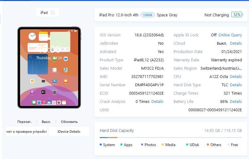 i pad pro 12.9-inch 4 th 128 tali ideal i pad