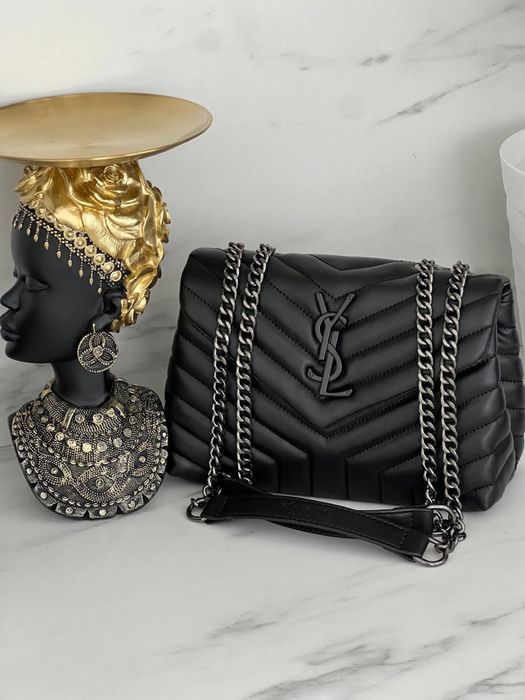 Geanta Y S L  / MK / Guess — Negru / Alb